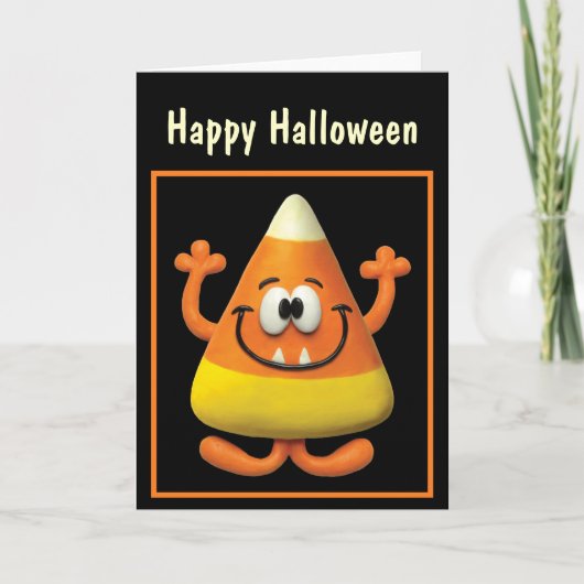 Candy Corn Monster Karte (Vorderseite)
