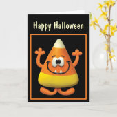 Candy Corn Monster Karte (Gelbe Blume)