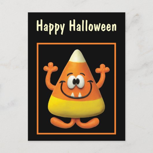 Candy Corn Monster Postkarte (Vorderseite)