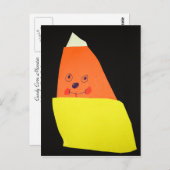 Candy Corn Monster Postkarte (Vorne/Hinten)