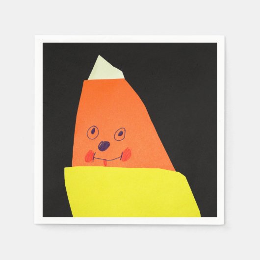 Candy Corn Monster Serviette (Vorderseite)