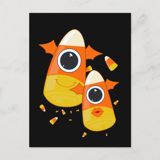Candy Corn Monsters Postkarte (Vorderseite)