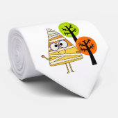 Candy Corn Mummy Halloween Krawatte (Gerollt)