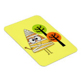 Candy Corn Mummy Halloween Magnet (Rechte Seite)