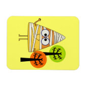 Candy Corn Mummy Halloween Magnet (Horizontal)