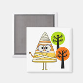Candy Corn Mummy Halloween Magnet (Vorderseite/Rückseite)