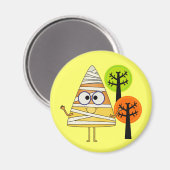 Candy Corn Mummy Halloween Magnet (Vorderseite/Rückseite)