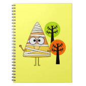 Candy Corn Mummy Halloween Notizblock (Vorderseite)