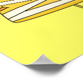 Candy Corn Mummy Halloween Poster (Ecke)