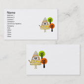 Candy Corn Mummy Halloween Visitenkarte (Vorne/Hinten)