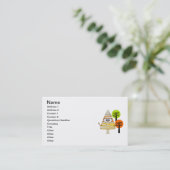 Candy Corn Mummy Halloween Visitenkarte (Stehend Vorderseite)