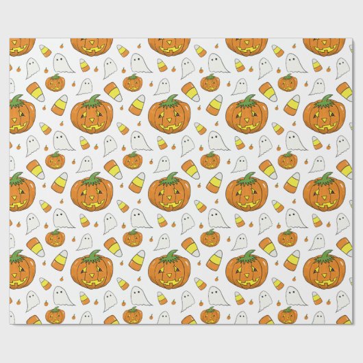 Candy Corn Muster Geschenkpapier (Flach)