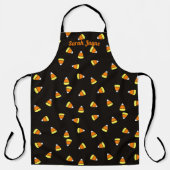 Candy Corn Muster Name Fun Black Halloween Schürze (Vorderseite)