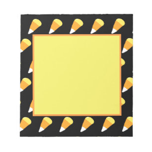 Candy Corn Notepad (Gelb, Orange & Weiß) Notizblock