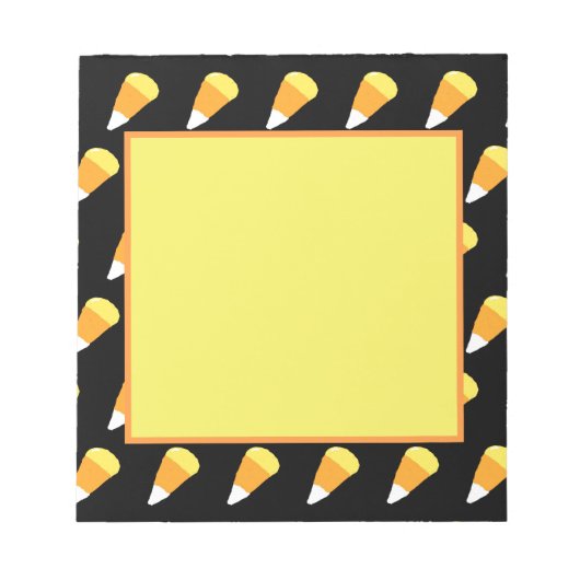 Candy Corn Notizblock (Gelb, Orange & Weiß) (Vorderseite)