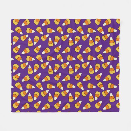Candy Corn Pattern Fleecedecke (Vorderseite (Horizontal))