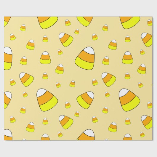 Candy Corn Pattern Halloween Geschenkpapier (Flach)