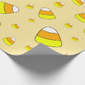 Candy Corn Pattern Halloween Geschenkpapier (Ecke)