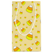 Candy Corn Pattern Halloween Kleine Geschenktüte (Rückseite)