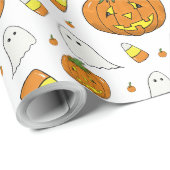 Candy Corn Pattern Wrapping Paper Geschenkpapier (Rolleneckpunkt)