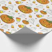 Candy Corn Pattern Wrapping Paper Geschenkpapier (Ecke)