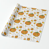 Candy Corn Pattern Wrapping Paper Geschenkpapier (Ungerollt)