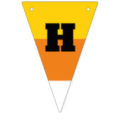 Candy Corn Piece Happy Halloween Wimpelkette (Erste Fahne)