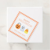 Candy Corn, Pumpkin Ghost Halloween Trick oder Tre Geschenkanhänger (Beispiel)