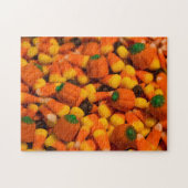 Candy Corn Puzzle. Kerze, Herbst, Kerzenschein Puzzle (Horizontal)