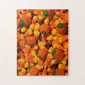 Candy Corn Puzzle. Kerze, Herbst, Kerzenschein Puzzle (Vertikal)