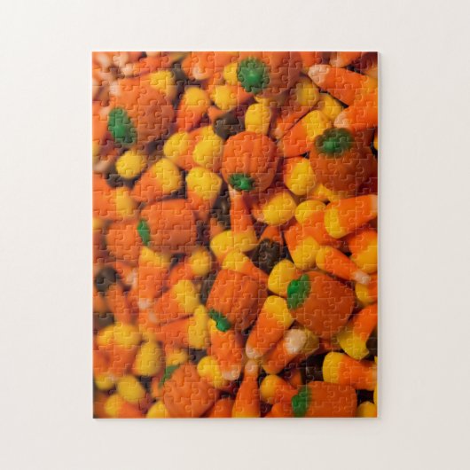 Candy Corn Puzzle. Kerze, Herbst, Kerzenschein Puzzle (Vertikal)