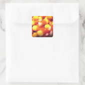 Candy Corn Quadratischer Aufkleber (Tasche)