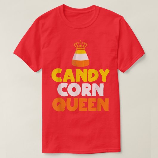 Candy Corn Queen Funny Candy Halloween Costume T-Shirt (Design vorne)