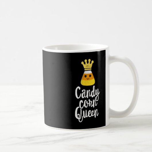 Candy Corn Queen Niedlich Halloween Kawaii Crown Kaffeetasse (Rechts)
