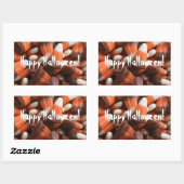 Candy Corn Rectangle Aufkleber (Blatt)