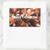 Candy Corn Rectangle Aufkleber (Tasche)