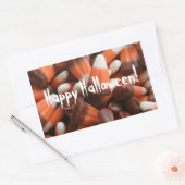 Candy Corn Rectangle Aufkleber (Umschlag)
