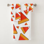 Candy Corn Red & Orange Badhandtuch Set (Insitu)