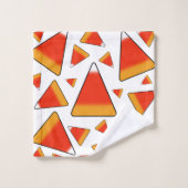Candy Corn Red & Orange Badhandtuch Set (Waschlappen)