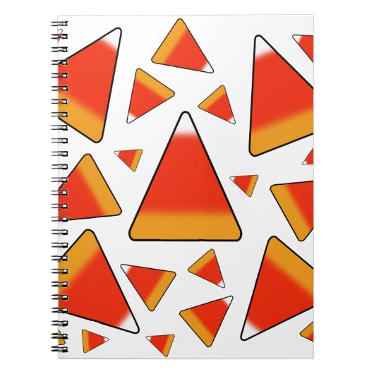 Candy Corn Red & Orange Notizblock (Vorderseite)