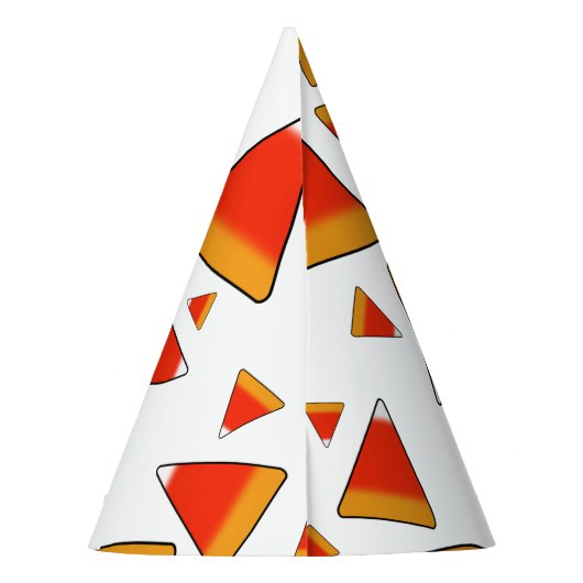 Candy Corn Red & Orange Partyhütchen (Rückseite)