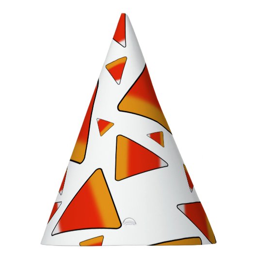 Candy Corn Red & Orange Partyhütchen (Rechts)