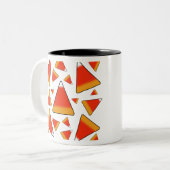 Candy Corn Red & Orange Zweifarbige Tasse (Vorderseite Links)