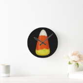 Candy Corn Runde Wanduhr (Zuhause)