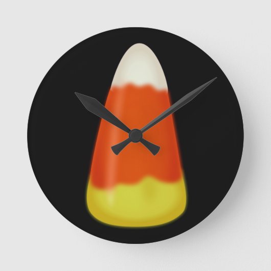Candy Corn Runde Wanduhr (Vorderseite)