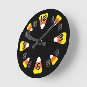 Candy Corn Runde Wanduhr (Winkel)
