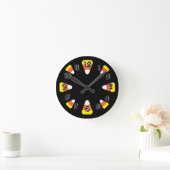 Candy Corn Runde Wanduhr (Zuhause)