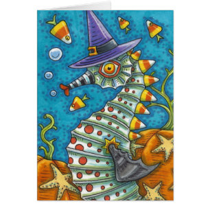 CANDY CORN SEEPFERD, UNTER DER MEERESHALLOWEEN KAR
