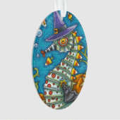 CANDY CORN SEEPFERD WITCH, UNTER DEM MEER HALLOWEE ORNAMENT (Vorderseite)