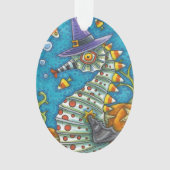 CANDY CORN SEEPFERD WITCH, UNTER DEM MEER HALLOWEE ORNAMENT (Vorderseite)